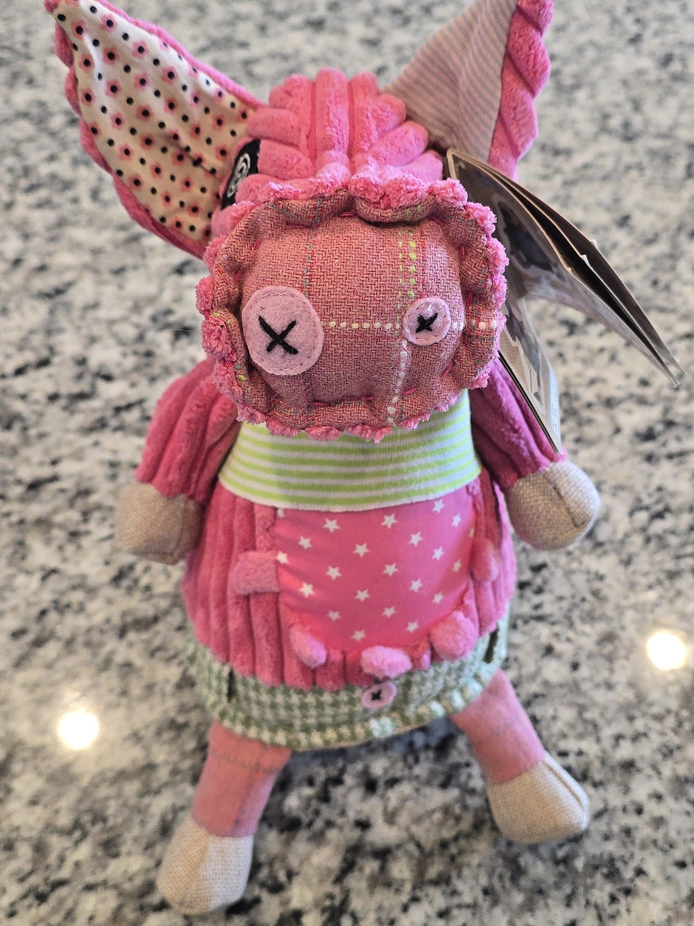 *NWT* Original Deglingos Patchwork JaMBoNos Pig Cochon Kids Toy Stuffed Animal